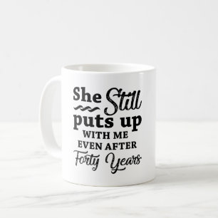 Mug Funny 40ème anniversaire de Mariage