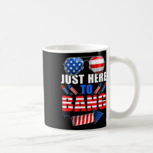 Mug Funny 4 juillet Usa Sungles Fireworks Bang Patri