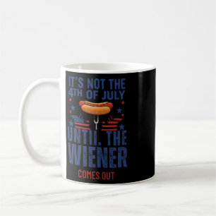 Mug Funny 4 juillet Wiener sort Hotdog Hommes Femmes