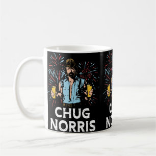 Mug Funny 4th Of July Chug Norris Uni pour hommes, fem