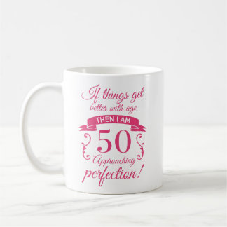 Mug Funny 50e anniversaire 'Perfection'