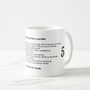 Mug FUNNY 55e anniversaire de Mariage Personnalisé