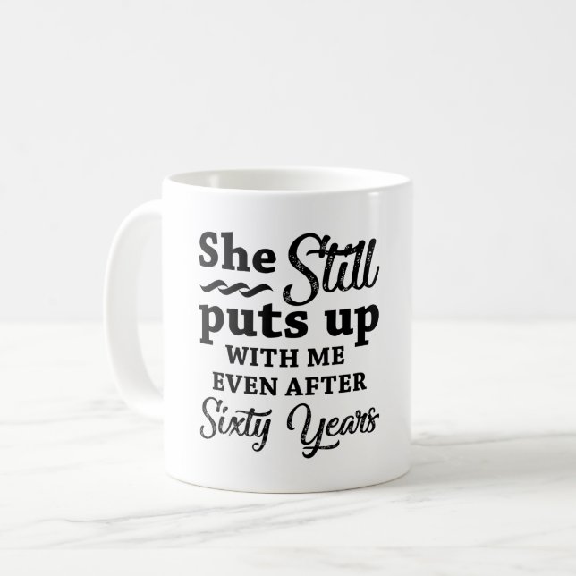 Mug Funny 60ème anniversaire de Mariage (Devant gauche)