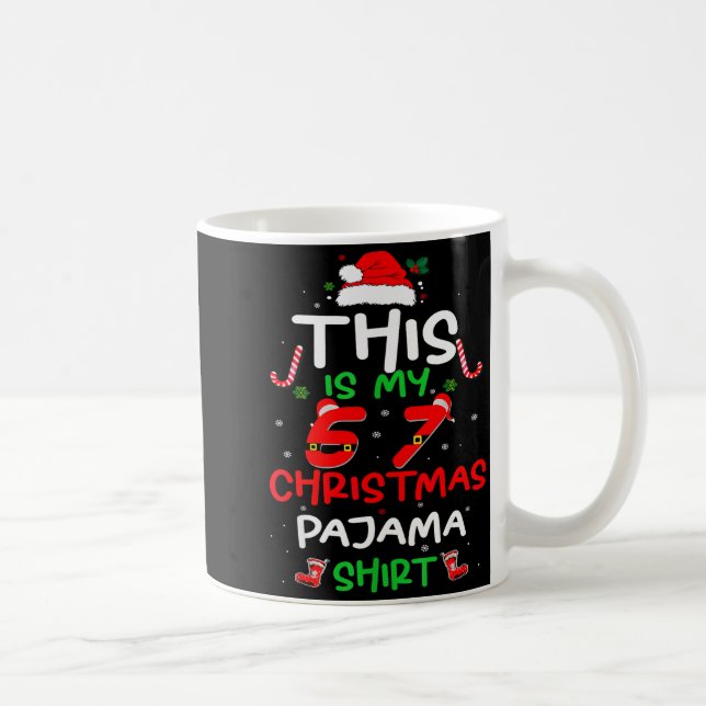 Mug Funny 67 Christmas Pajamas Shirt Six Seven Meme Br (Droite)