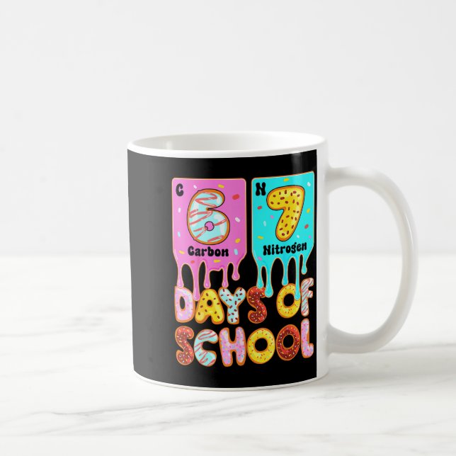 Mug Funny 67 Days Of School Meme Periodic Table Drip G (Droite)