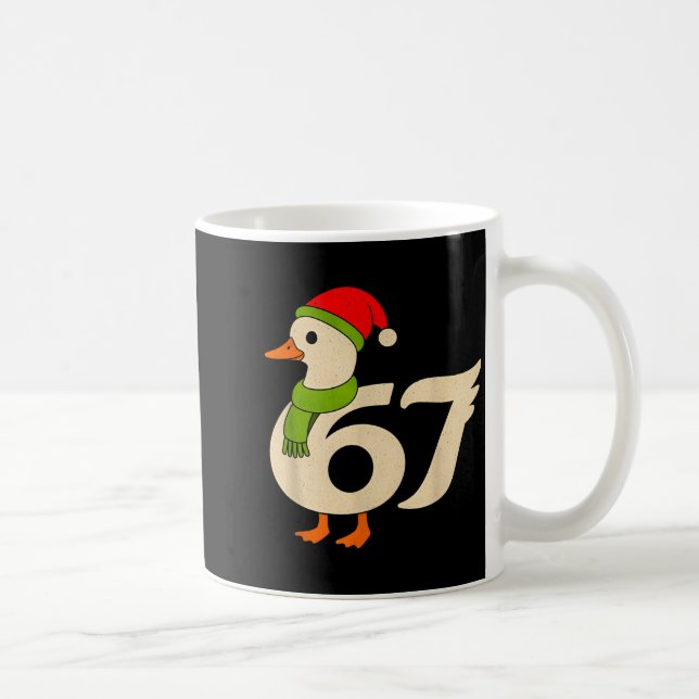 Mug Funny 67 Goose Christmas 6 7 Meme Duck Santa Hat F (Droite)
