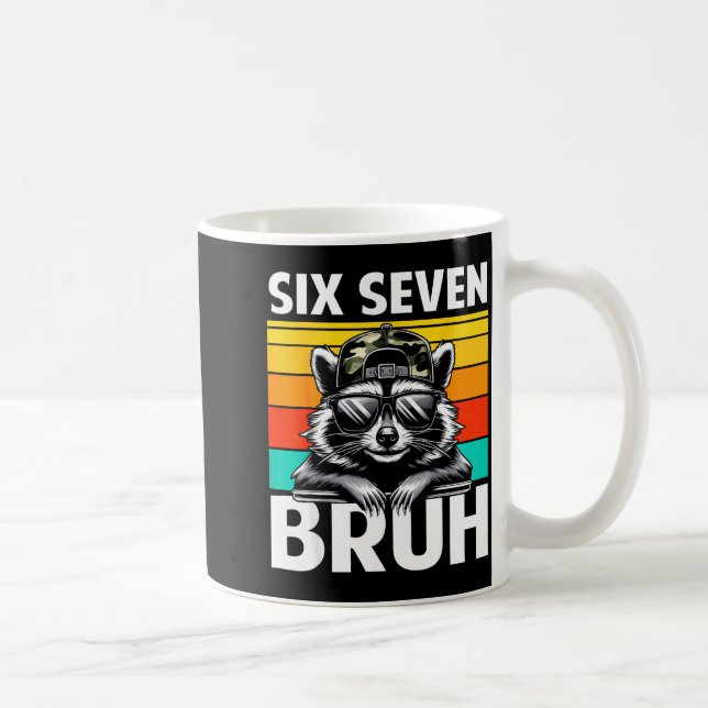 Mug Funny 67 Meme Boys Kids Camo Hat Six Seven Bruh Ra (Droite)