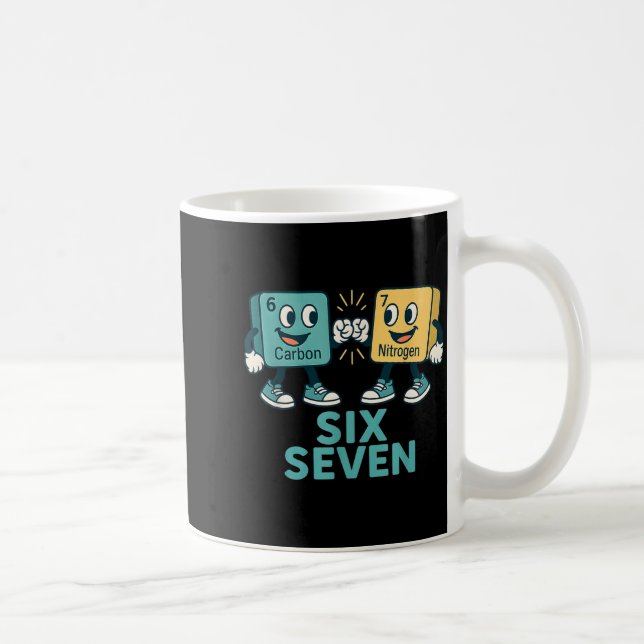 Mug Funny 67 Science Teacher 6 7 Carbon Nitrogen Perio (Droite)