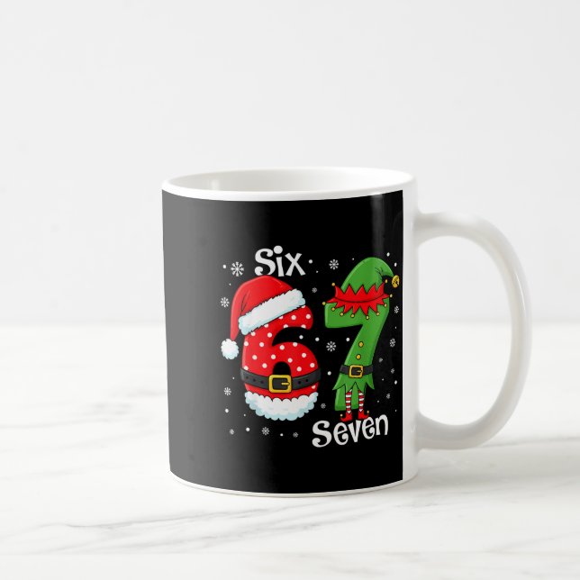 Mug Funny 67 Six Seven Meme 6 7 Elf Santa Christmas Pa (Droite)