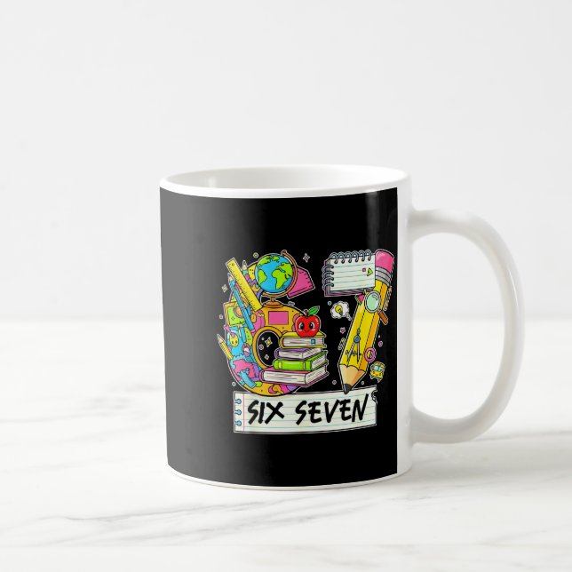 Mug Funny 67th Day Of School, Vibes Funny Six Seven 67 (Droite)