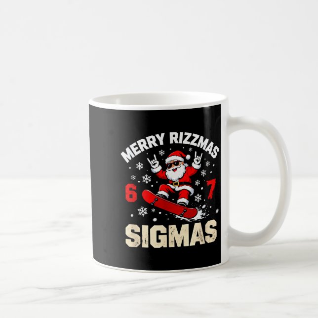 Mug Funny 6-7 Meme Christmas Nice Naughty 67 Slang Tre (Droite)