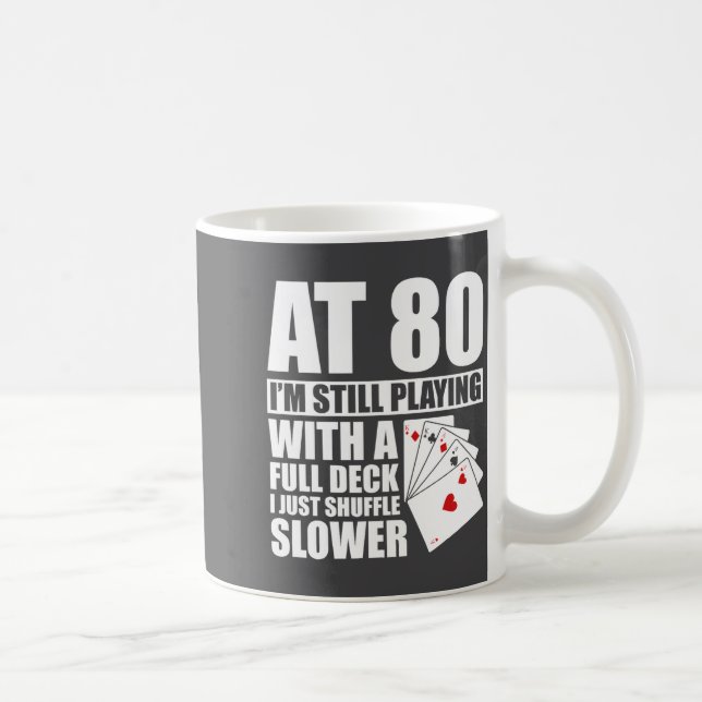 Mug Funny 80th Birthday Ker Player 80 Year Old Retro  (Droite)