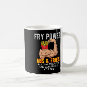 Mug Funny Abs Exercice Fries Français Muscle Building 