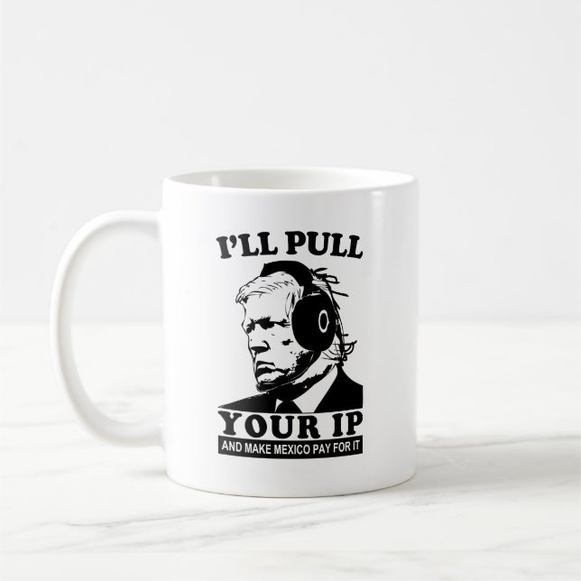 Mug Funny AI Gamer Trump Deep Fake Meme Pull IP (Gauche)