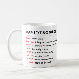 Mug FUNNY Aînés Vieille personne PAO Retraite GUIDE TE