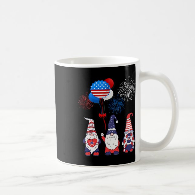 Mug Funny American Gnomes Cool 4 juillet Jour Indépend (Droite)