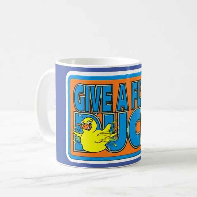 MUG FUNNY ANGRY DUCK 4X4 DUCKING DESIGN (Devant gauche)