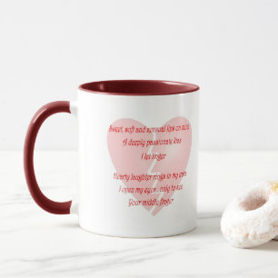 Mug Funny Anti-Amour Valentines Jour Poème Café