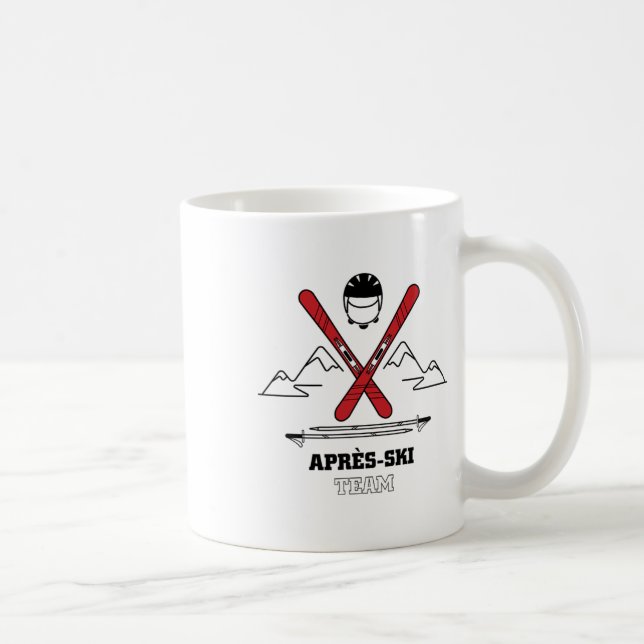 Mug Funny Apres Ski Team - Great Snow Lovers Cadeau (Droite)