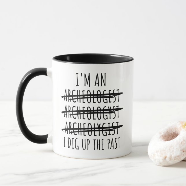 Mug Funny Archaeologist  (Avec donut)