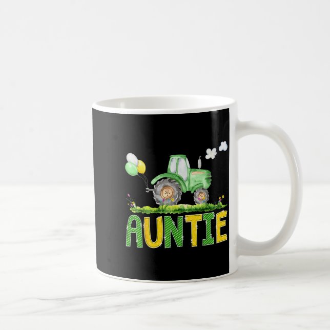 Mug Funny Auntie Birthday Boy Tractor Farm Truck Match (Droite)