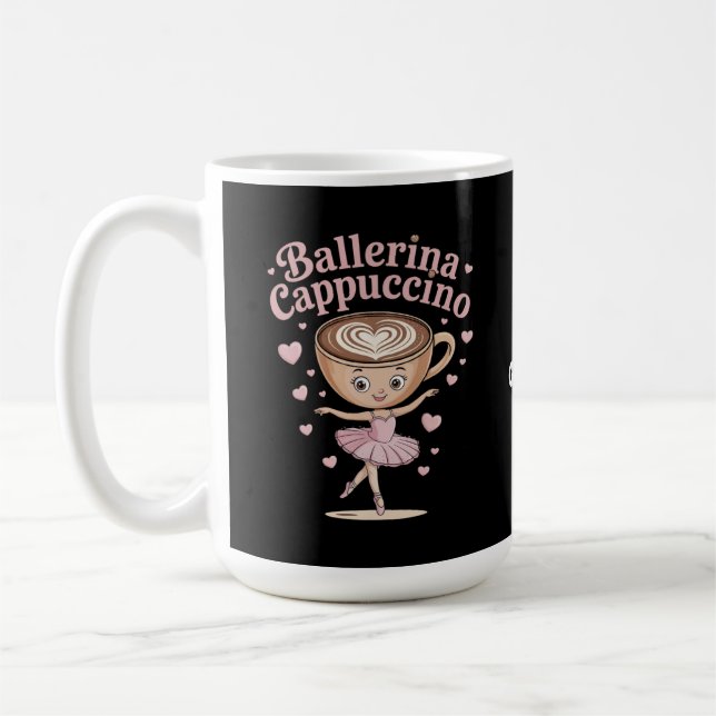 Mug Funny Ballerina Cappuccina Italien Brainrot mème (Gauche)