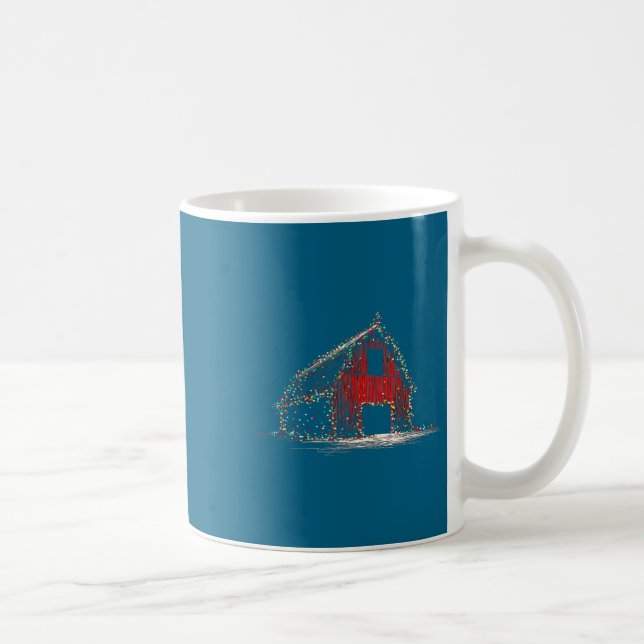 Mug Funny Barn Christmas Graphics Lights Lover Farm Fa (Droite)