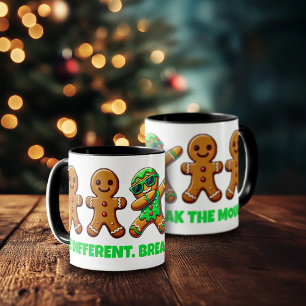 Mug Funny Be Different Break the Mold Gingerbread Homm