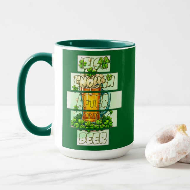 Mug Funny Beer St Patrick’s Day Shirt – caneca (Avec donut)
