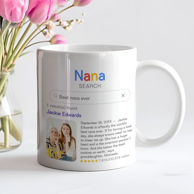 Mug Funny Best Nana Ever Search Results With Photo (Créateur téléchargé)