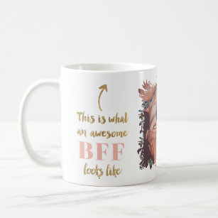 Cadeau personnalisé tasse Flamingo argent boîte cup personnaliser nom message café Silly