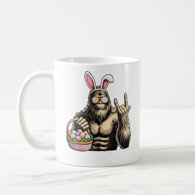 Mug Funny Bigfoot Easter Egg Rock Sasquatch Easter Day (Gauche)