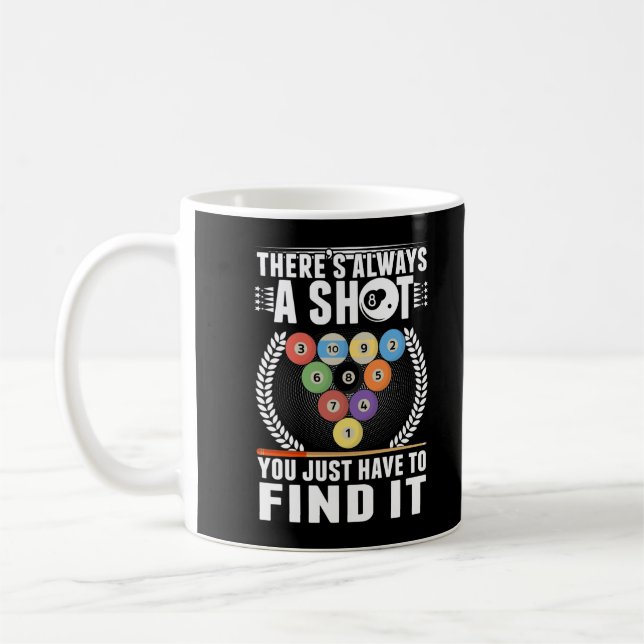 Mug Funny Billiard Joke Cue Snooker Pool Joueur (Gauche)