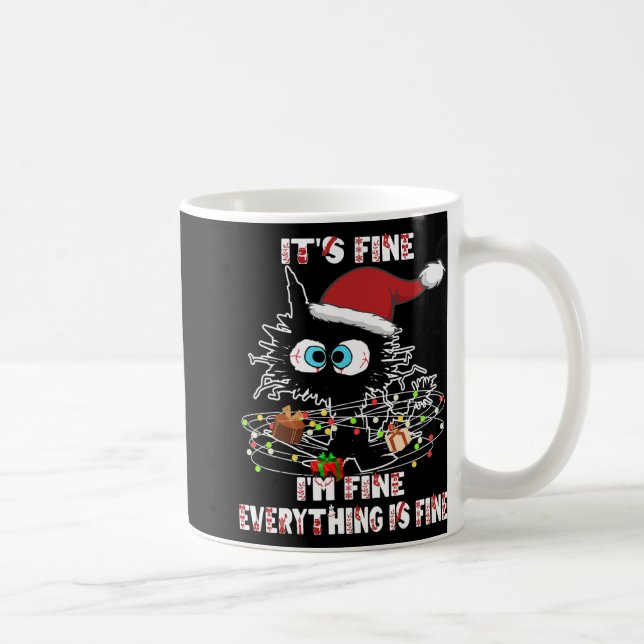 Mug Funny Black Cat Tee (Droite)