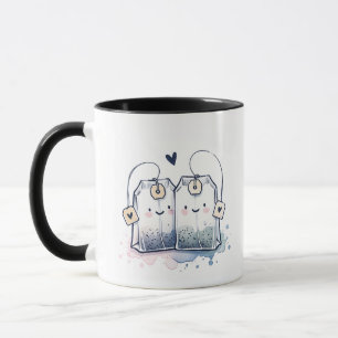 Mug Funny Blue Best-Tea Pun Humour amitié