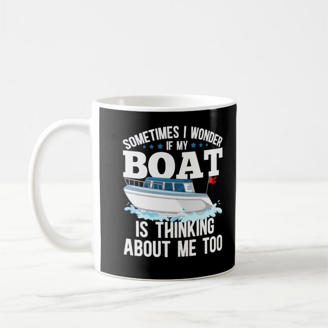 Mug Funny Boating Capitaine Humour à voile (Gauche)