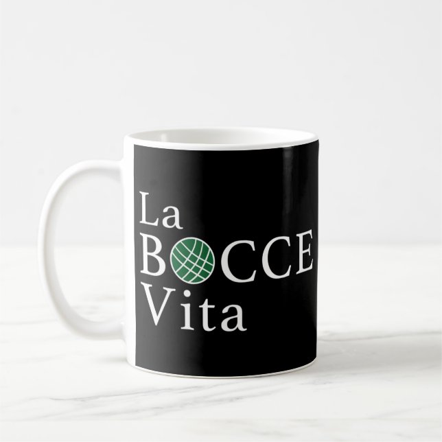 Mug Funny Bocce La Bocce Vita Italian Pride (Gauche)