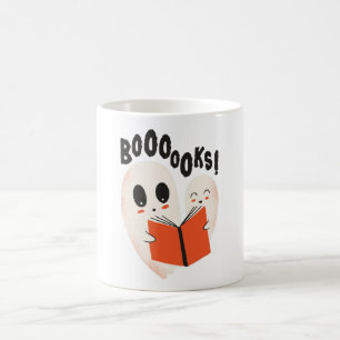 Mug Funny Bookworm Ghost Halloween Costume Booooks