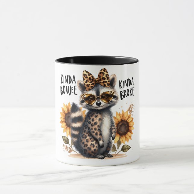 Mug Funny Boujee / Raccoon (Centre)