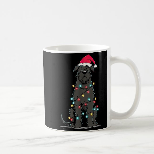 Mug Funny Bouvier Des Flandres Christmas Graphics Dog  (Droite)