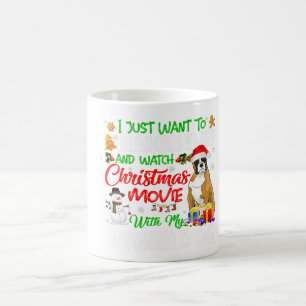 Mug Funny Boxer Santa Hat Xmas Pet Lover idées cadeaux