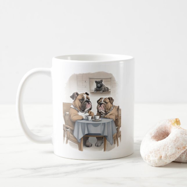 Mug Funny Bulldog (Avec donut)