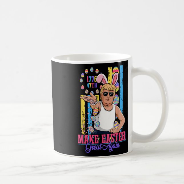 Mug Funny Bunny Trump 47ème Mème de base de sel faire  (Droite)