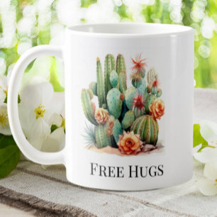 Mug Funny Cactus Gratuit Hugs Garden House Plantes Pot