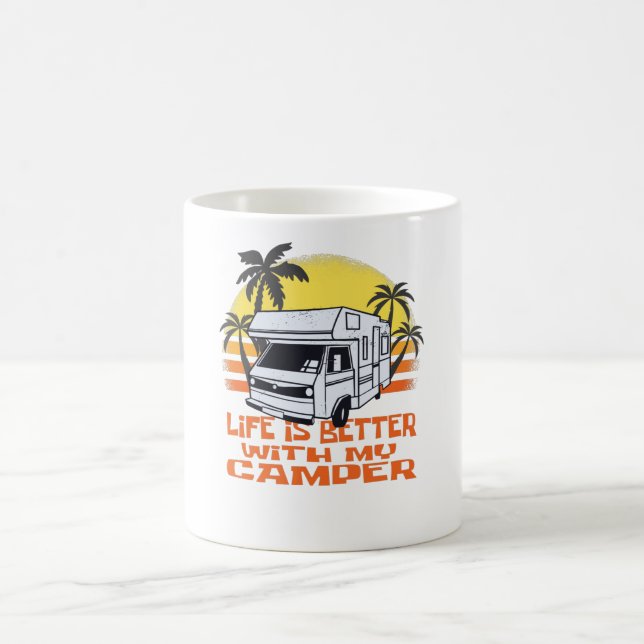 Mug Funny Camper Motorhome - Camping Caravan (Centre)