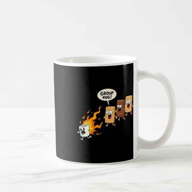 Mug Funny Camping Smores Group Hug Cute S'mores  (Droite)