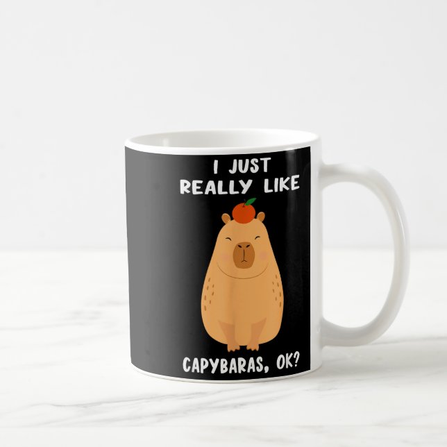 Mug Funny Capybara Art For Men Women Kids Rodent Capyb (Droite)