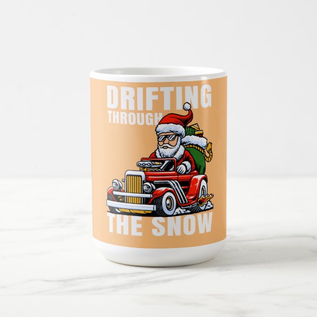 Mug Funny Car Driving Santa as Drifting Through The (Centre)