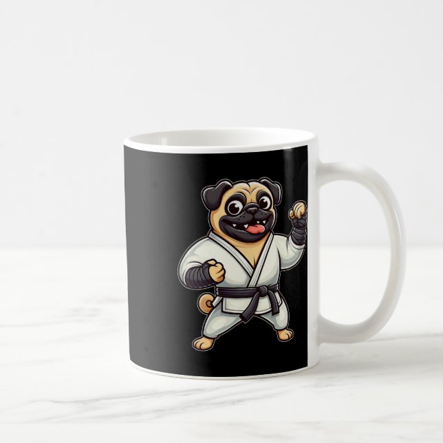 Mug Funny Carlin Doing Karate Martial Arts (Droite)