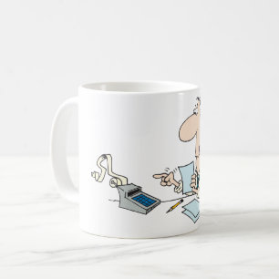 Mug Funny Cartoon Comptable Bureau Humour